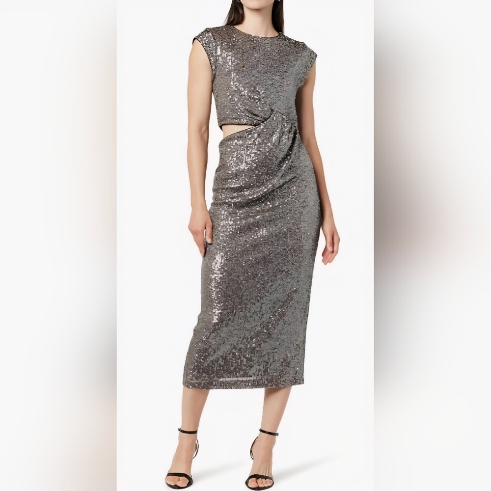 The Drop Women's Padma Cut-Out Sequin Midi Dress #704